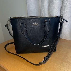Black Kate Spade crossbody purse